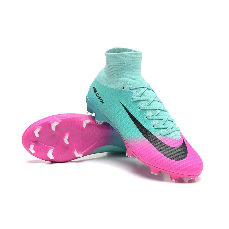 nike mercurial azul con rosa