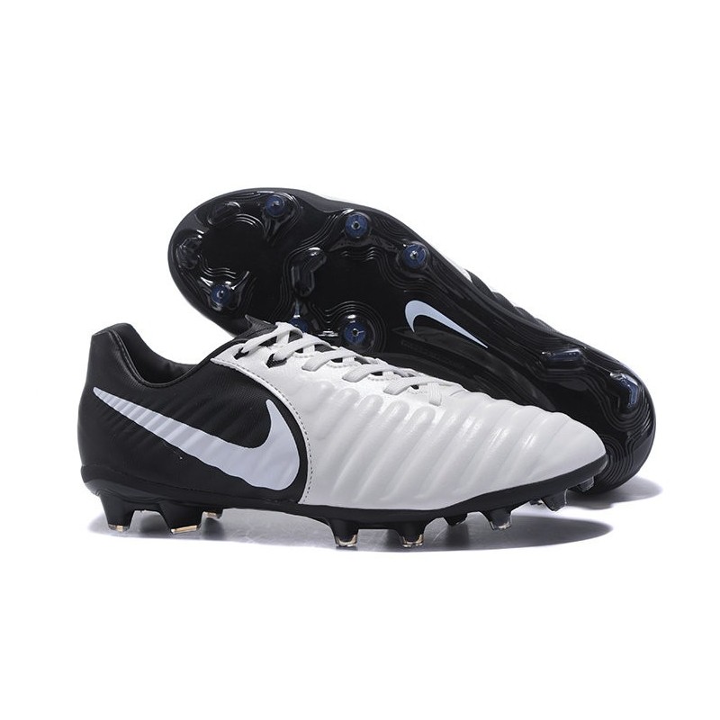Nike Tiempo Legend 7 FG Canguro Botas de Tacos Negro Blanco