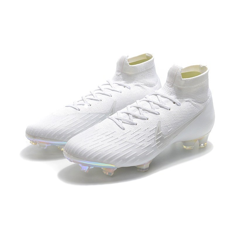 all white nike spikes