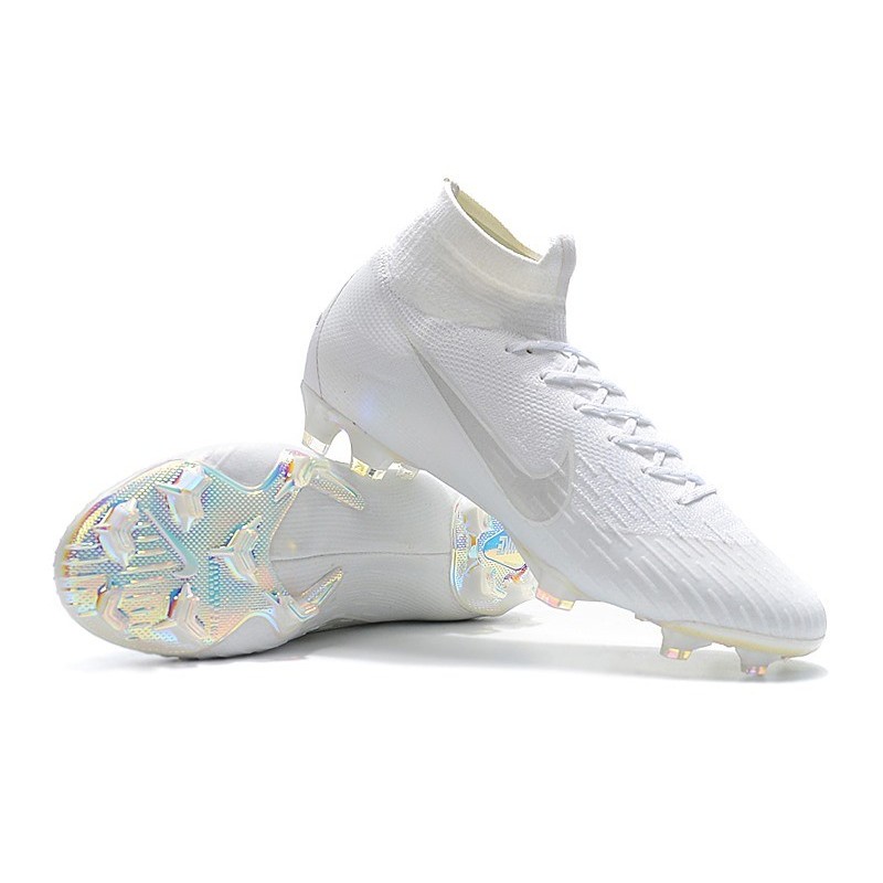 white nike soccer boots