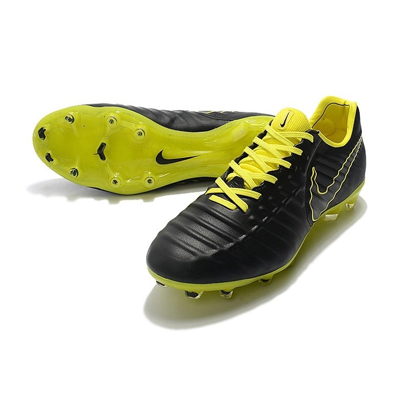 nike tiempo negro con verde