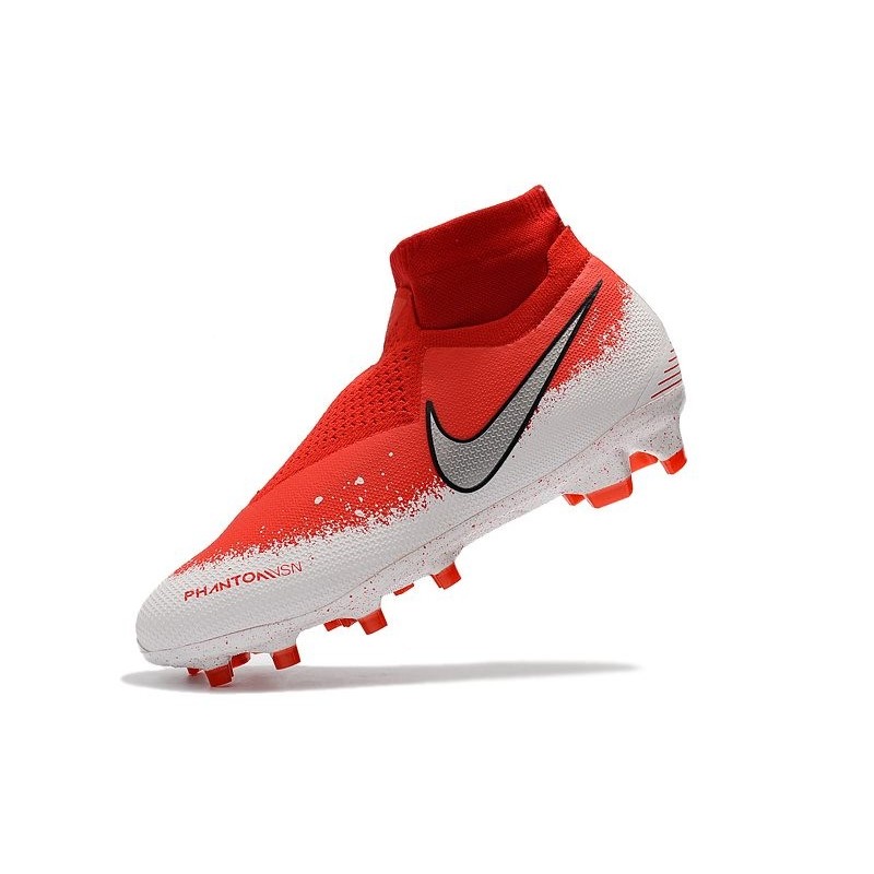 Zapatillas Nike Phantom Vsn Elite Df Fg Hombre Rojo Plata Blanco Zapatillas Nike Phantom Vsn Elite Df Fg Hombre Rojo Plata Blanco