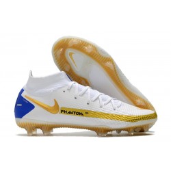 Nike Phantom Generative Texture Elite DF FG Blanco Oro Azul