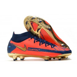 Nike Phantom Generative Texture Elite DF FG Naranja Oro Azul