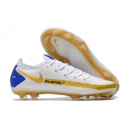 Nike Botas Phantom Gt Elite Fg Blanco Oro Azul
