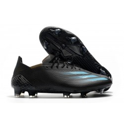 Botas de fútbol adidas X Ghosted.1 FG Negro Cyan Gris