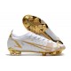 Botas de Fútbol Nike Mercurial Vapor 14 Elite FG Blanco Oro