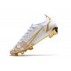 Botas de Fútbol Nike Mercurial Vapor 14 Elite FG Blanco Oro