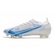 Botas de Fútbol Nike Mercurial Vapor 14 Elite FG Blanco Azul