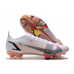 Botas de Fútbol Nike Mercurial Vapor 14 Elite FG Blanco Negro Carmesí