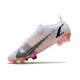 Botas de Fútbol Nike Mercurial Vapor 14 Elite FG Blanco Negro Carmesí