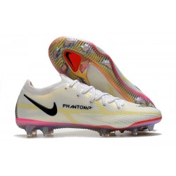 Nike Phantom Gt2 Elite Fg Blanco Negro Carmesí Rosa