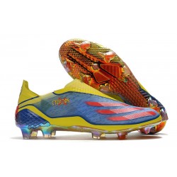 Bota adidas X GHOSTED+ FG X-Men Azul Rojo Amarillo Fluor