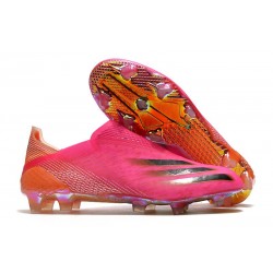 Bota adidas X GHOSTED+ FG Rosa Negro Naranja