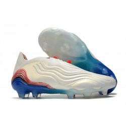 Bota adidas Copa Sense + FG Blanco Azul Rojo