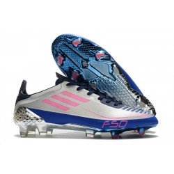 ADIDAS F50 GHOSTED ADIZERO HT FG Gris Azul Rosa