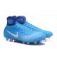 Bota Nike Magista Obra II ACC FG Nuevas - Azul Blanco