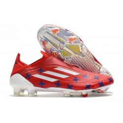 Botas de fútbol adidas X SpeedFlow+ FG Rojo Blanco Azul