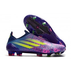 Botas de fútbol adidas X SpeedFlow+ FG Azul Rosa Amarillo