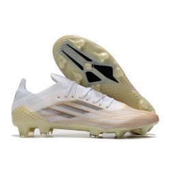 Adidas X Speedflow .1 FG Blanco Negro Dorado Metalizado Jaspeado