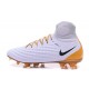 Bota Nike Magista Obra II ACC FG Nuevas - Blanco Oro