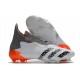 Bota de adidas Predator Freak + FG Blanco Hierro Metálico Rojo Solar