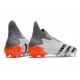 Bota de adidas Predator Freak + FG Blanco Hierro Metálico Rojo Solar