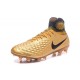 Botas de fútbol de hombre Magista Obra II FG Nike Oro Nero