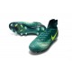 Botas de fútbol de hombre Magista Obra II FG Nike Verde Amarillo