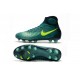 Botas de fútbol de hombre Magista Obra II FG Nike Verde Amarillo