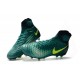 Botas de fútbol de hombre Magista Obra II FG Nike Verde Amarillo