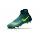 Botas de fútbol de hombre Magista Obra II FG Nike Verde Amarillo