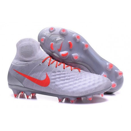 Botas de fútbol de hombre Magista Obra II FG Nike Blanco Naranja