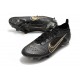 Bota Nike Mercurial Vapor 14 Elite FG Negro Dorado Metalizado Plateado Metalizado