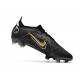 Bota Nike Mercurial Vapor 14 Elite FG Negro Dorado Metalizado Plateado Metalizado