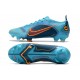 Bota Nike Mercurial Vapor 14 Elite FG Azul Láser Naranja Marina