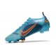 Bota Nike Mercurial Vapor 14 Elite FG Azul Láser Naranja Marina
