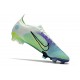 Bota Nike Mercurial Vapor 14 Elite FG Dream Speed Barely Verde Volt Morado Eléctrico