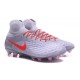 Botas de fútbol de hombre Magista Obra II FG Nike Blanco Naranja
