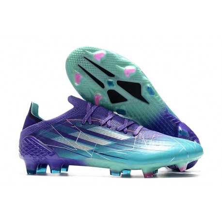 Adidas X Speedflow .1 FG Morado Rush Plateado Metálico Menta Rush