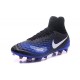 Botas de fútbol de hombre Magista Obra II FG Nike Ciánico Negro