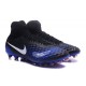 Botas de fútbol de hombre Magista Obra II FG Nike Ciánico Negro