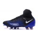 Botas de fútbol de hombre Magista Obra II FG Nike Ciánico Negro