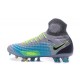 Botas de fútbol de hombre Magista Obra II FG Nike Gris Azul