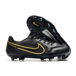 Nike Tiempo Legend 9 Elite FG Botas Negro Oro