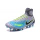 Botas de fútbol de hombre Magista Obra II FG Nike Gris Azul