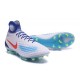 Botas de fútbol de hombre Magista Obra II FG Nike Blanco Azul Rojo