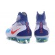 Botas de fútbol de hombre Magista Obra II FG Nike Blanco Azul Rojo