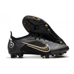 Nike Mercurial Vapor XIV Elite AG Pro Negro Dorado Metalizado Plateado Metalizado