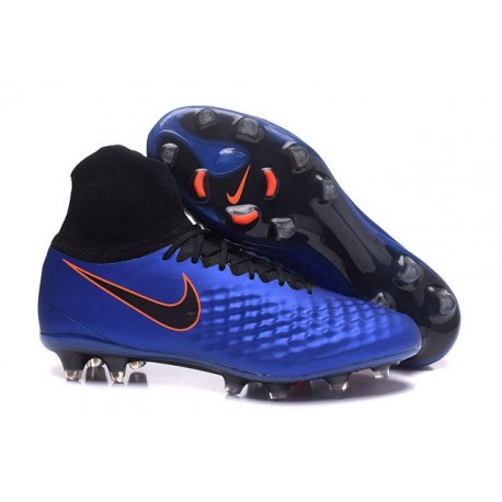 Nike Magista Obra 2 FG ACC 2017 Botas de Futbol Azul Negro